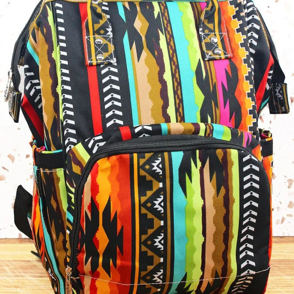 WESTERN SAN JOSE SERAPE DIAPER BAG BACKPACK